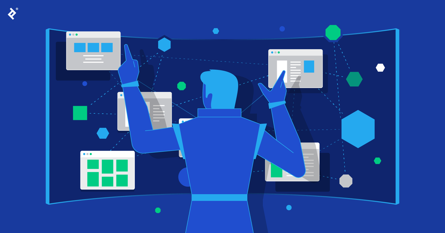 Developer working